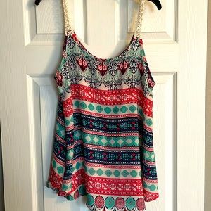 Boutique Brand- Orange Caramel- Tank Top. Sz Large